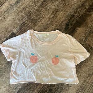 Peach Crop Top